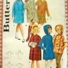 Girls Winter Coat  Vintage Sewing Pattern Butterick 2925