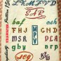 1940s Alphabets for Monograms Vintage Embroidery Craft Pattern Simplicity 7300