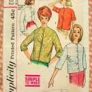 Misses Blouse Mad Men Style Vintage Sewing Pattern Simplicity 4464