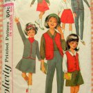 Girl's School Uniform for Chubbies Simplicity 6152 Vintage Sewing Pattern