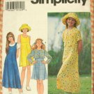 Girl's Bolero Jacket, Empire Dress, Jumper and Hat Sewing Pattern Simplicity 7225