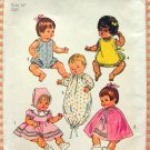 14" Baby Doll Wardrobe Vintage 70s Sewing Pattern Simplicity 5275