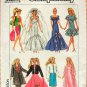 Fashion Doll Clothes 80's Sewing Pattern Simplicity 9334
