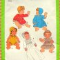 Baby Doll 13" - 14"  Wardrobe Vintage 70s Sewing Pattern Simplicity 8817