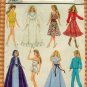 11 1/2"  and 12 1/2" Fashion Doll Clothes Sewing Pattern Simplicity 8333