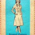 Faux Buttonfront Dress Vintage 70s Mail Order Sewing Pattern 4995