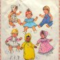 18" Baby Doll Wardrobe Vintage 70s Sewing Pattern Simplicity 7208