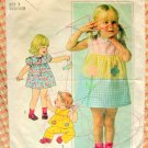 Toddler Summer Dress, Top and Pants Simplicity 7988 Vintage Sewing Pattern