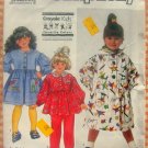 Toddler Dress, Top, Scarf and Pants Simplicity 9891 Vintage Sewing Pattern