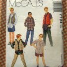 Boys Hip Hop Style Separates McCalls 7194 Vintage 90s Sewing Pattern