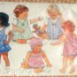 Infant's Sun Dress, Romper, Panties and Hat Butterick 4784 Vintage Sewing Pattern