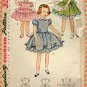 Toddler Girl's 50s Puffed Sleeve Dress Vintage Pattern Simplicity 3868