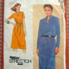 Misses Pullover Dress Vintage 80s Pattern Simplicity 9596