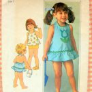 Toddler Halter Dress and Bloomers Vintage Sewing Pattern Simplicity 7553