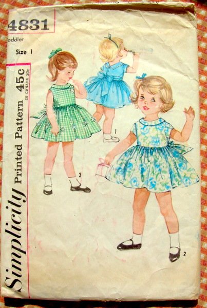 Simplicity 4831 Toddler Party Dress Sewing Pattern