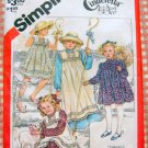 Girl's Dress and Pinafore Simplicity 5730 Vintage 80s Sewing Pattern