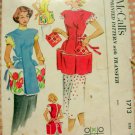 Fifties Cobbler Apron with Potholders Vintage Sewing Pattern McCalls 1713