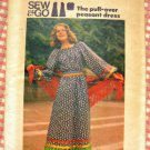 Vintage 70s Maxi Peasant Dress Butterick 4014 Sewing Pattern