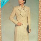 Vintage 80s Pattern Misses Bowtie Dress and Jacket Butterick See & Sew 5268