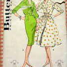 Vintage Sewing Pattern 50s Rockabilly Dresses Butterick 8998