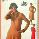 Misses' Knit Pullover Dress or Top and Skirt Vintage 70s Pattern Simplicity 7750