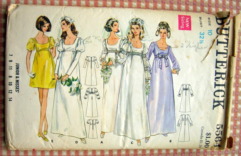butterick wedding patterns