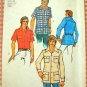 Simplicity 6956 Vintage 70s Sewing Pattern Mens Shirt Size 38