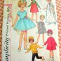 60s 8"  Girl  Doll Clothes Simplicity Sewing Pattern 6207