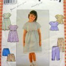 Girl's Dress, Capri Pants, Top and Shorts Sewing Pattern Simplicity 8576