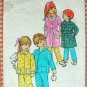 Childs Size 6 Robe and Pajamas Vintage 70s Sewing Pattern Simplicity 5103