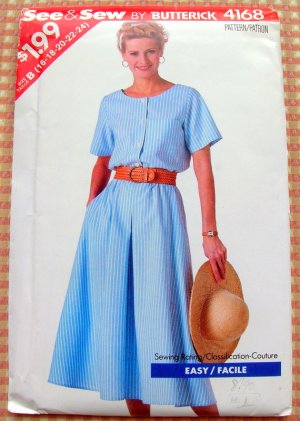 Vintage McCalls Pattern 5401 Jumpsuit blouson top poncho scarf top