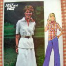 Butterick 4696 Plus Size Women's Sewing Pattern Top, Skirt & Pants Vintage 70s