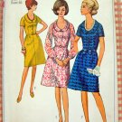 Simplicity 6510 Woman's Plus Size Fitted Bodice Dress Vintage 60's Sewing Pattern