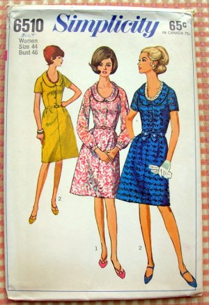 simplicity fitted plus bodice woman dress sewing pattern