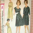 Woman's Plus Size Formal Evening Dress Simplicity 6243 Vintage 60's Sewing Pattern