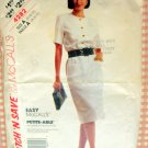Misses 80s Dress McCall's 4282 Vintage Sewing Pattern