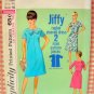 Woman's Plus Size Dress with Bow Simplicity 5985 Vintage 60's Sewing Pattern