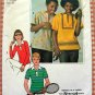 Girl's or Boy's Pullover Tops Vintage 70s Sewing Pattern Simplicity 7996