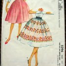 50s Bouffant Skirt Vintage Sewing Pattern McCalls 5296