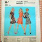 60s A-Line Pleated Dress Vintage Sewing Pattern McCalls B 1