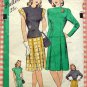 Misses 1940s WW II Era Top and Skirt  Vintage Sewing Pattern Hollywood 1721