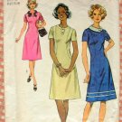 Plus Size 70s A-Line Dress Vintage Sewing Pattern Simplicity 5094