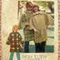 Misses Zippered Poncho Coat 1970s Vintage Sewing Pattern Simplicity 7122