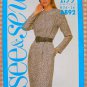 Plus Size Power Dress Vintage 80s Pattern Butterick See & Sew 6892