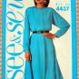 Plus Size Raglan Dress Vintage 80s Pattern Butterick See & Sew 4437