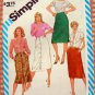 Misses Straight Skirts 1980s Vintage Sewing Pattern Simplicity 6380