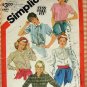 Misses Shirts 1980s Vintage Sewing Pattern Simplicity 5663