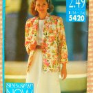Plus Size Jacket, Top and Skirt Vintage 90s Pattern Butterick See & Sew 5420