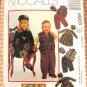 McCall's 9603 Toddler's Brother and Sister Winter Wardrobe Vintage 90s Sewing Pattern