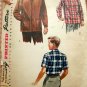 50s Vintage Sewing Pattern Boy's Lumberjack Shirt or Jacket Simplicity 4100 Size 10
